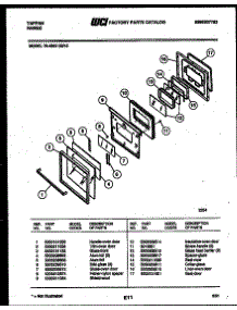 04 - Lower Oven Door Parts parts for Frigidaire Range 76-4967-32-13 from AppliancePartsPros.com