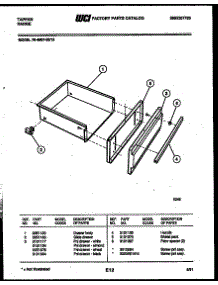 05 - Drawer Parts parts for Frigidaire Range 76-4967-32-13 from AppliancePartsPros.com