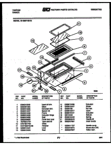 10 - Top Door Parts parts for Frigidaire Range 76-4967-32-13 from AppliancePartsPros.com