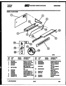 03 - Splasher Control parts for Frigidaire Range 73-3757-23-09 from AppliancePartsPros.com