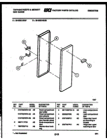 08 - Panel Compartment parts for Frigidaire Range 36-6262-23-07 from AppliancePartsPros.com