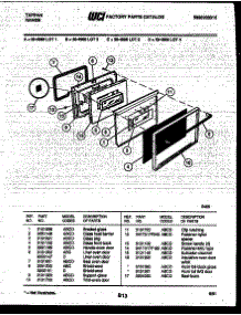 04 - Door Parts parts for Frigidaire Range 30-4998-66-01 from AppliancePartsPros.com