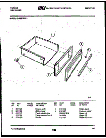 06 - Drawer Parts parts for Frigidaire Range 76-4960-23-01 from AppliancePartsPros.com