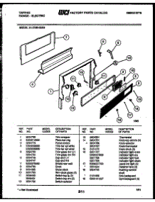07 - Backguard parts for Frigidaire Range 31-2759-23-04 from AppliancePartsPros.com