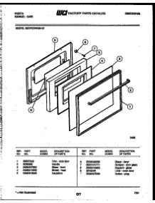 04 - Door Parts parts for Frigidaire Range 30DPCDWGN-23-01 from AppliancePartsPros.com