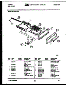 04 - Broiler Drawer Parts parts for Frigidaire Range 30-3350-23-02 from AppliancePartsPros.com