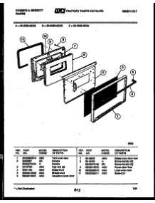 05 - Door Parts parts for Frigidaire Range 30-6539-23-03 from AppliancePartsPros.com