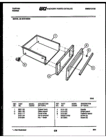 04 - Drawer Parts parts for Frigidaire Range 30-4979-32-03 from AppliancePartsPros.com