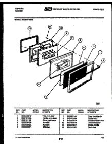 04 - Door Parts parts for Frigidaire Range 30-3979-23-05 from AppliancePartsPros.com