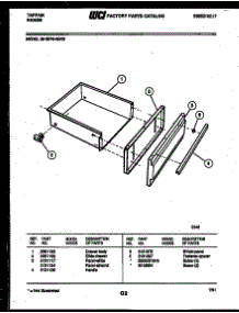 07 - Drawer Parts parts for Frigidaire Range 30-3979-23-05 from AppliancePartsPros.com