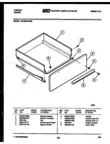05 - Drawer Parts parts for Frigidaire Range 36-3690-23-03 from AppliancePartsPros.com
