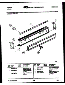 03 - Control Panel parts for Frigidaire Range 36-3272-23-10 from AppliancePartsPros.com