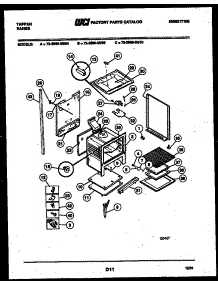 07 - Lower Body Parts parts for Frigidaire Range 72-3989-23-06 from AppliancePartsPros.com
