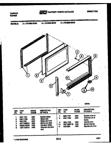 09 - Upper Oven Door Parts parts for Frigidaire Range 72-3989-66-06 from AppliancePartsPros.com