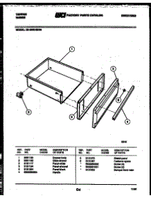 04 - Drawer Parts parts for Frigidaire Range 30-4980-23-04 from AppliancePartsPros.com