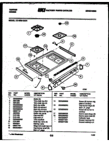 03 - Cooktop Parts parts for Frigidaire Range 30-4980-66-04 from AppliancePartsPros.com