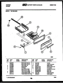 04 - Broiler Drawer Parts parts for Frigidaire Range 32-1039-23-06 from AppliancePartsPros.com