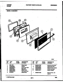 03 - Door Parts parts for Frigidaire Range 31-2442-23-01 from AppliancePartsPros.com