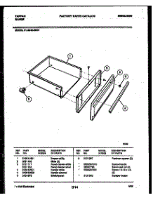 05 - Drawer Parts parts for Frigidaire Range 31-2442-23-01 from AppliancePartsPros.com