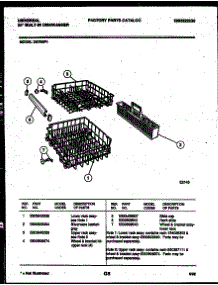 08 - Racks And Trays parts for Frigidaire Dishwasher DB700PL1 from AppliancePartsPros.com