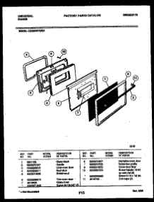 03 - Door Parts parts for Frigidaire Range CE303VP2WJ01 from AppliancePartsPros.com