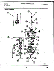 04 - Transmission Parts parts for Frigidaire Washer 46-2451-00-01 from AppliancePartsPros.com