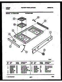 03 - Cooktop Parts parts for Frigidaire Range 72-3981-23-02 from AppliancePartsPros.com
