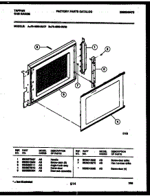 08 - Upper Oven Door Parts parts for Frigidaire Range 76-4960-23-08 from AppliancePartsPros.com