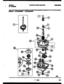04 - Transmission Parts parts for Frigidaire Washer TWX645RBD0 from AppliancePartsPros.com
