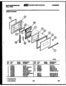 03 - Door Parts parts for Frigidaire Oven KB122LMO from AppliancePartsPros.com