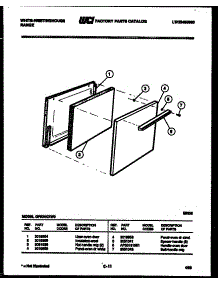 06 - Door Parts parts for Frigidaire Range GF504KXWO from AppliancePartsPros.com