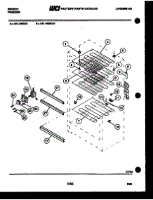 04 - Shelves And Supports parts for Frigidaire Freezer UFL1463CA7 from AppliancePartsPros.com