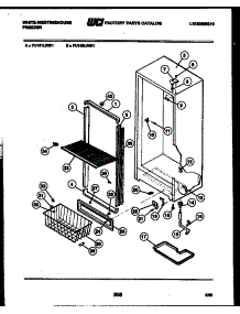 03 - Cabinet Parts parts for Frigidaire Freezer FU161LRW1 from AppliancePartsPros.com