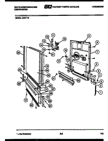 04 - Door Parts parts for Frigidaire Dishwasher SU211MD from AppliancePartsPros.com