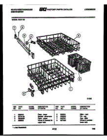 08 - Racks And Trays parts for Frigidaire Dishwasher SU211MF from AppliancePartsPros.com