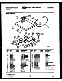 03 - Top Door Parts parts for Frigidaire Washer LT800LXW1 from AppliancePartsPros.com