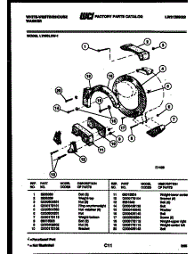 08 - Counterweights parts for Frigidaire Washer LT800LXW1 from AppliancePartsPros.com