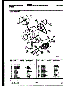07 - Drive Components parts for Frigidaire Washer LT800LXD1 from AppliancePartsPros.com