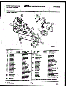 03 - Console And Control Parts parts for Frigidaire Washer LC590LXW2 from AppliancePartsPros.com