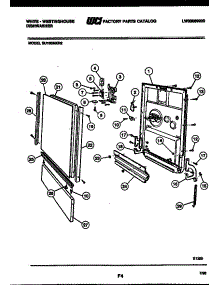 04 - Door Parts parts for Frigidaire Dishwasher SU180MXF2 from AppliancePartsPros.com
