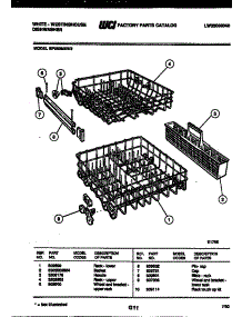 08 - Racks And Trays parts for Frigidaire Dishwasher SP560MXW2 from AppliancePartsPros.com