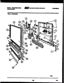 04 - Door Parts parts for Frigidaire Dishwasher SP560MXH2 from AppliancePartsPros.com