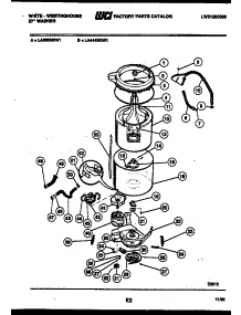 03 - Tub Detail parts for Frigidaire Washer LA444MXD1 from AppliancePartsPros.com