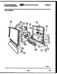 04 - Door Parts parts for Frigidaire Dishwasher SU220NXRD1 from AppliancePartsPros.com