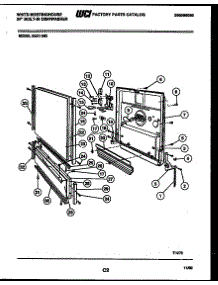 04 - Door Parts parts for Frigidaire Dishwasher SU211MD2 from AppliancePartsPros.com