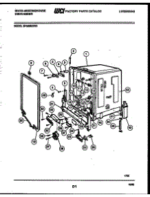 03 - Tub And Frame Parts parts for Frigidaire Dishwasher SP560MXV3 from AppliancePartsPros.com