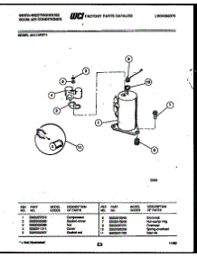 05 - Compressor Parts parts for Frigidaire Air Conditioner AH11EP2T1 from AppliancePartsPros.com