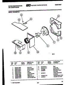 04 - Air Handling Parts parts for Frigidaire Air Conditioner WAS226P2K1 from AppliancePartsPros.com