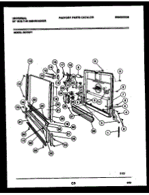 04 - Door Parts parts for Frigidaire Dishwasher DB700P1 from AppliancePartsPros.com