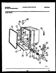 05 - Tub And Frame Parts parts for Frigidaire Dishwasher DB700P1 from AppliancePartsPros.com